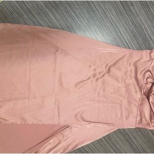 Lyaner ( brand) satin spaghetti strips slip dress